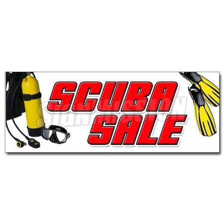 Signmission SCUBA SALE DECAL sticker diving shop equipment diver tank rental filled, D-12 Scuba Sale D-12 Scuba Sale